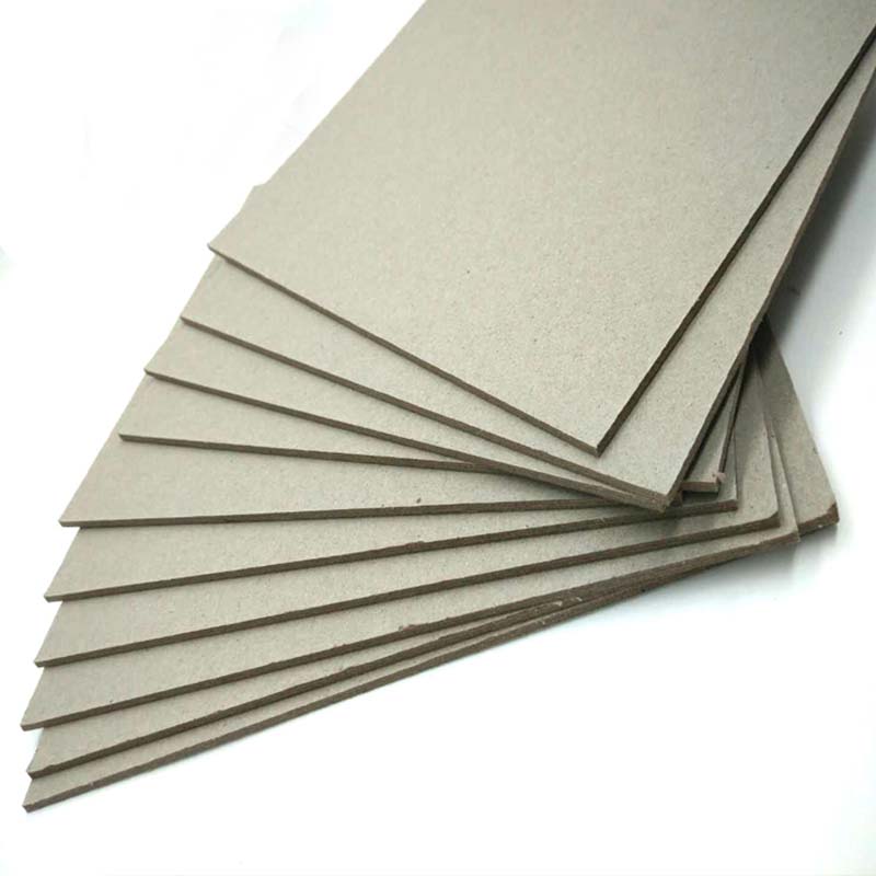 Grade A Grey Chip Board with 100% Recycled Paper SGS Certificate Anti-Curl  Cardboard Sheets