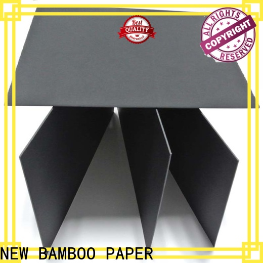 NEW BAMBOO PAPER quality black paper board free design for jewelry boxes