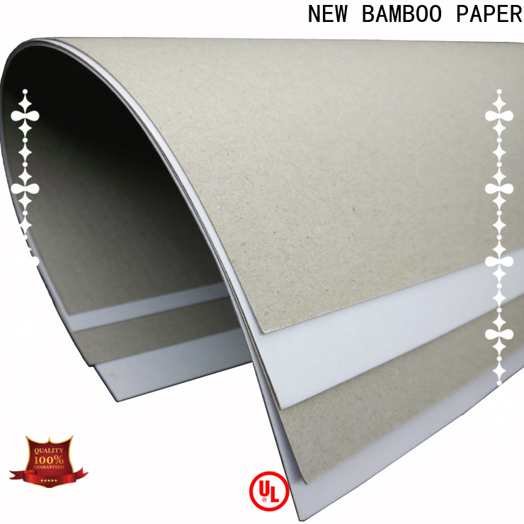 NEW BAMBOO PAPER new-arrival white back duplex board for toothpaste boxes