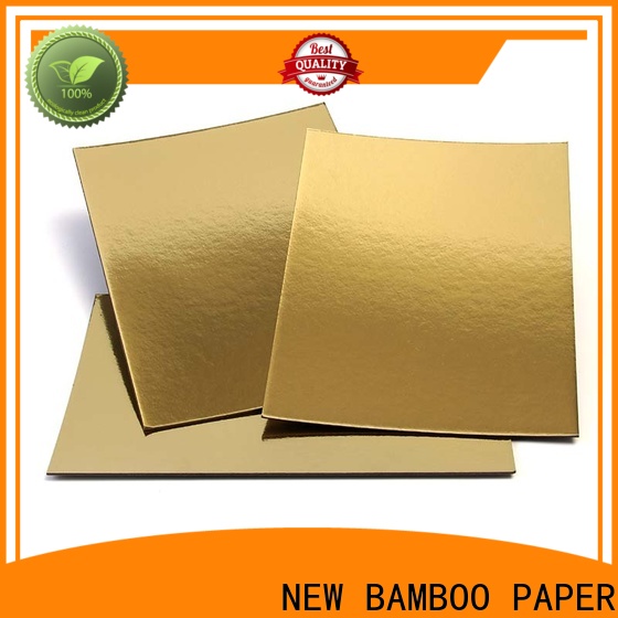 NEW BAMBOO PAPER recycled metallic gold poster board long-term-use for dessert packaging