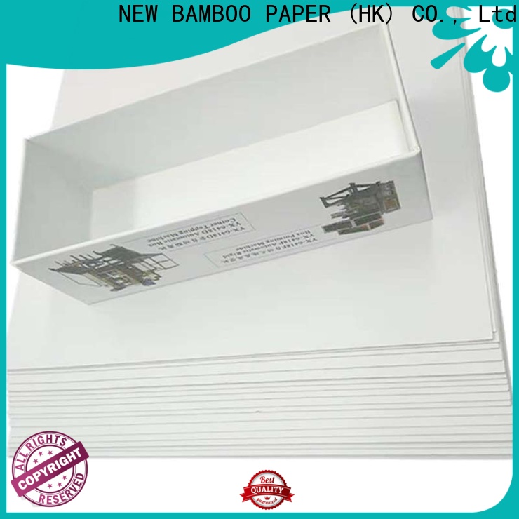 NEW BAMBOO PAPER inexpensive grey back duplex board free quote for cloth boxes