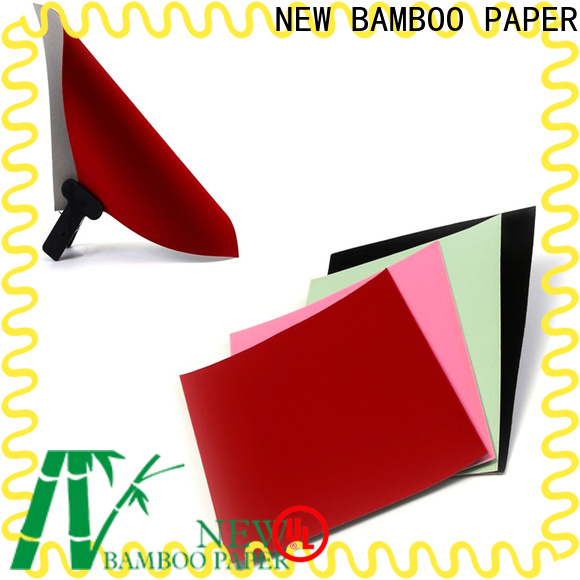 NEW BAMBOO PAPER cardboard flocking paper sheet factory for crafts