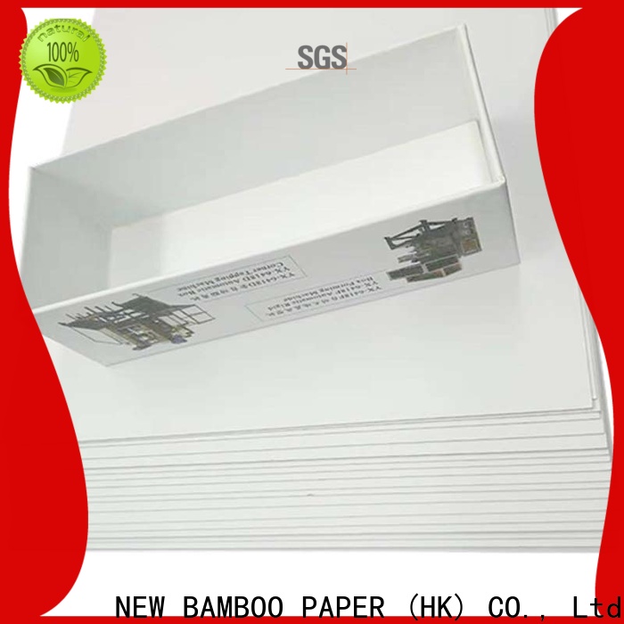 NEW BAMBOO PAPER white duplex board bulk production for cereal boxes