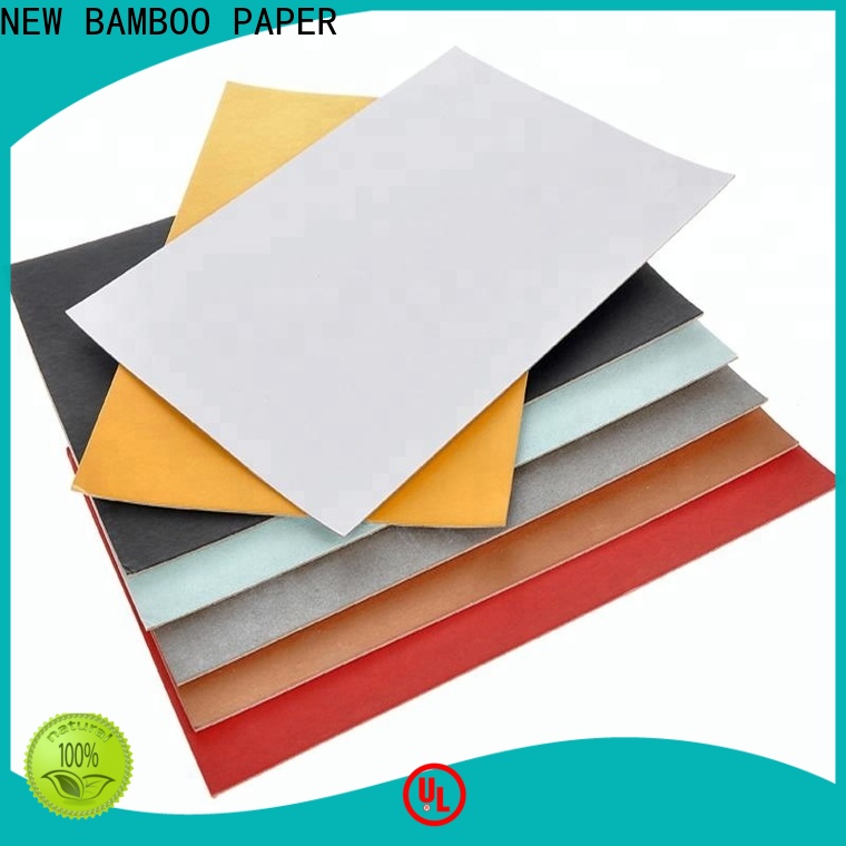 NEW BAMBOO PAPER printing white duplex board from manufacturer for gift box binding