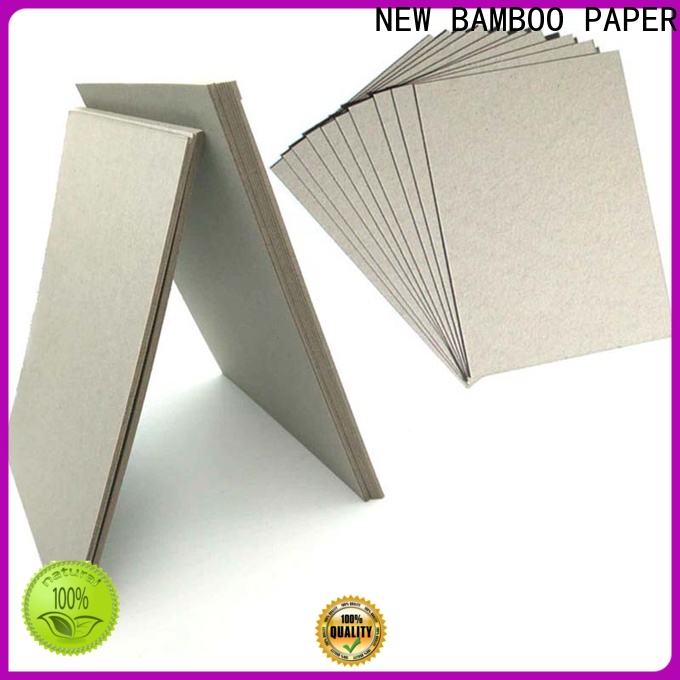 NEW BAMBOO PAPER unbleached grey board for sale factory price for hardcover books