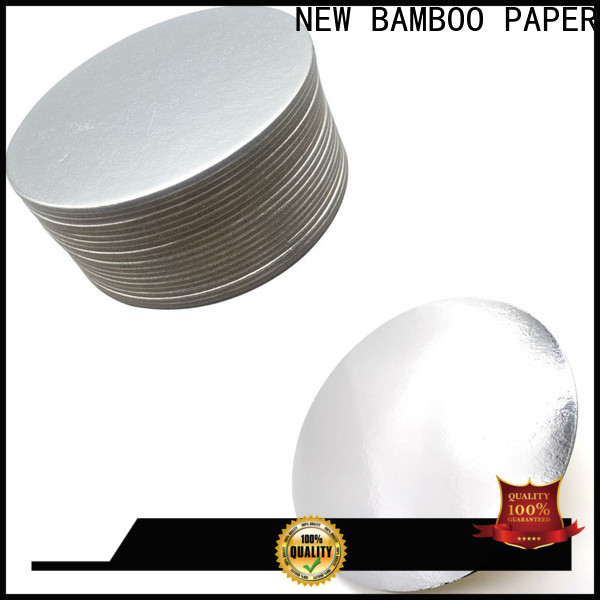 NEW BAMBOO PAPER foil cake boards gold from manufacturer for pastry packaging