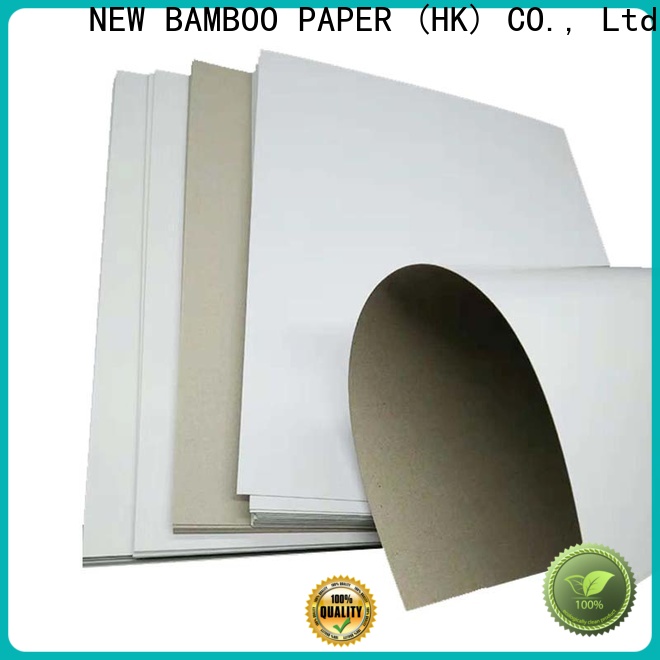 NEW BAMBOO PAPER new-arrival duplex board grey back factory price for box packaging