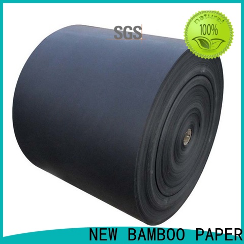 NEW BAMBOO PAPER back black chipboard free quote for shopping bag