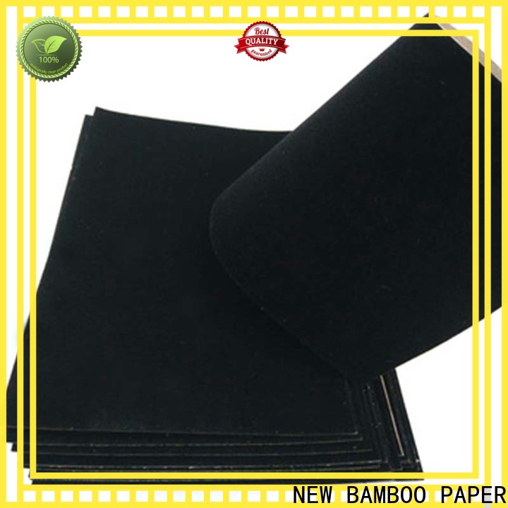 NEW BAMBOO PAPER new-arrival velvet flocked paper supplier for gift box binding