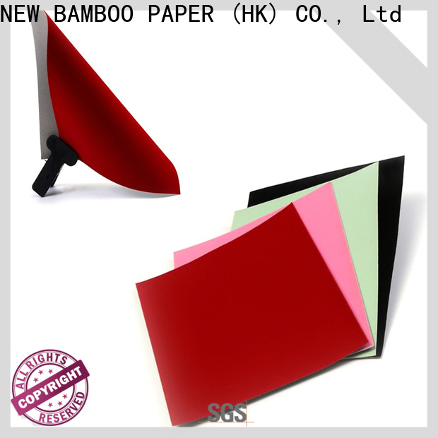 NEW BAMBOO PAPER newly black flocking paper  manufacturer for packaging