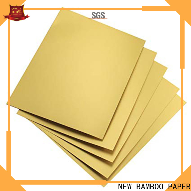 NEW BAMBOO PAPER fine- quality metallic foil paper free design for bread packaging