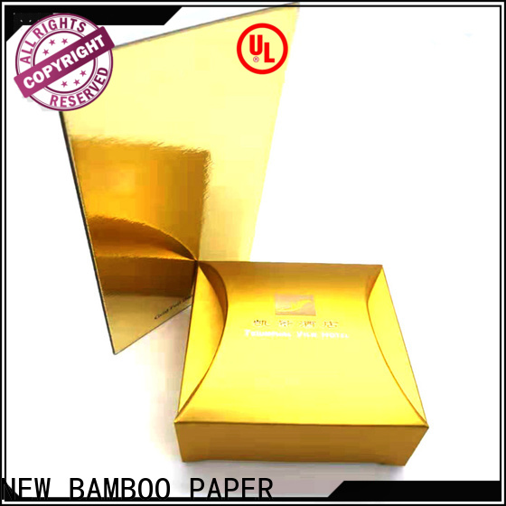 NEW BAMBOO PAPER first-rate cake board foil paper factory price for packaging