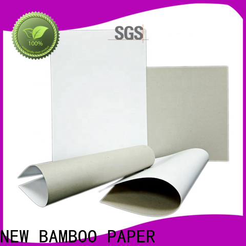 NEW BAMBOO PAPER one coated unbleached kraft paperboard from manufacturer for shoe boxes