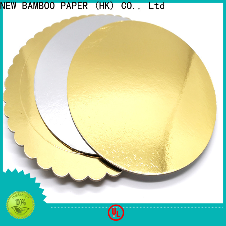 NEW BAMBOO PAPER new-arrival gold cake boards at discount for pastry packaging