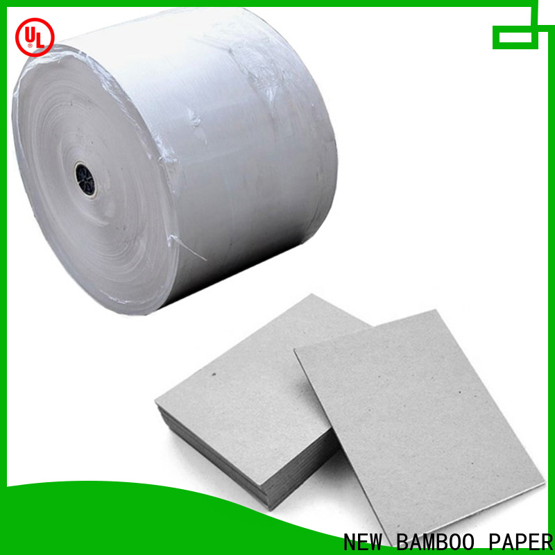 NEW BAMBOO PAPER custom grey cardboard sheets for wholesale for folder covers