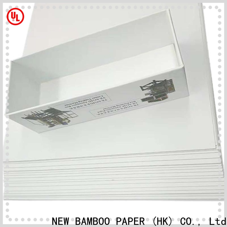 NEW BAMBOO PAPER coated duplex board sizes supply for toothpaste boxes