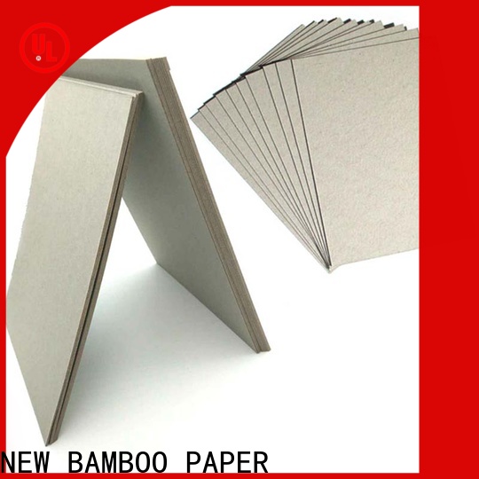 NEW BAMBOO PAPER fine- quality grey chipboard sheets supply for hardcover books