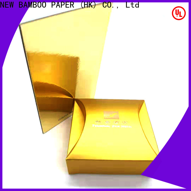 NEW BAMBOO PAPER excellent price of cardboard sheet from manufacturer for pastry packaging