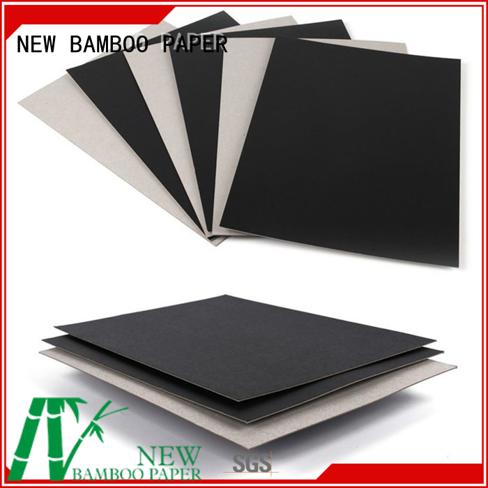 NEW BAMBOO PAPER inexpensive black board paper producer for box materials