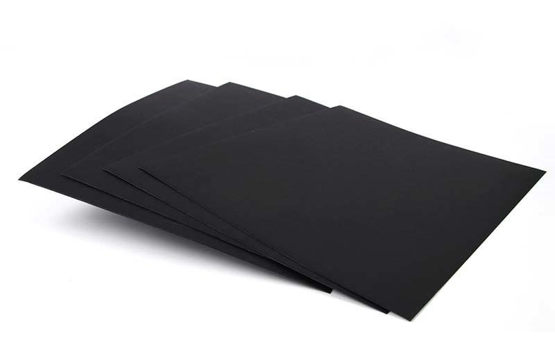 Single Side 110gsm-450gsm Black Paper Reels / Black Paper Board Sheets Standard Size-1