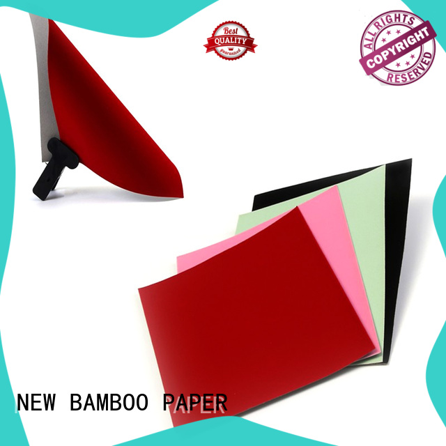 NEW BAMBOO PAPER nice velvet flocked paper vendor for stationery