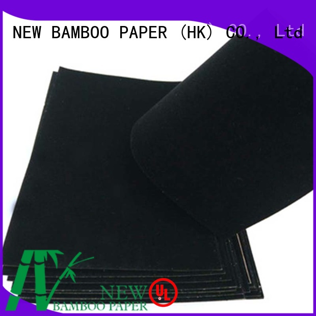 NEW BAMBOO PAPER usage black flocking paper wholesale for decoration