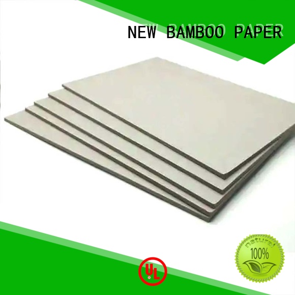 NEW BAMBOO PAPER solid grey board sheets bulk production for boxes