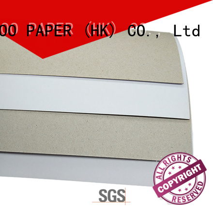 NEW BAMBOO PAPER white duplex board gray back order now for soap boxes