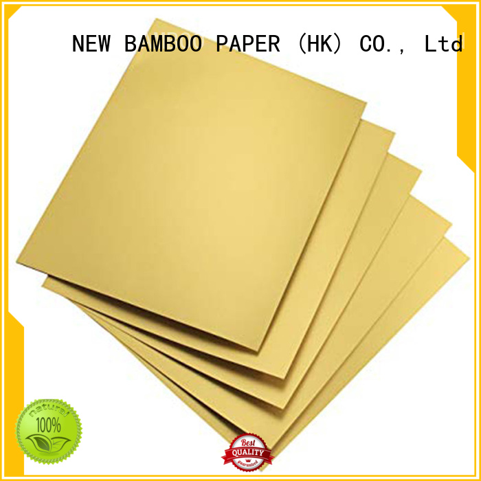 NEW BAMBOO PAPER good-package metallic board paper free design for packaging