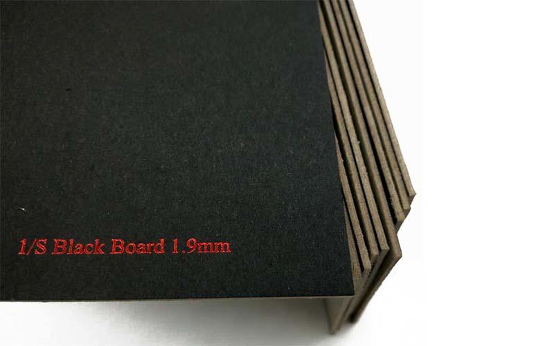 Solid Grade A C1S 1.9mm Black Paper Laminated Paperboard Grey Back-2