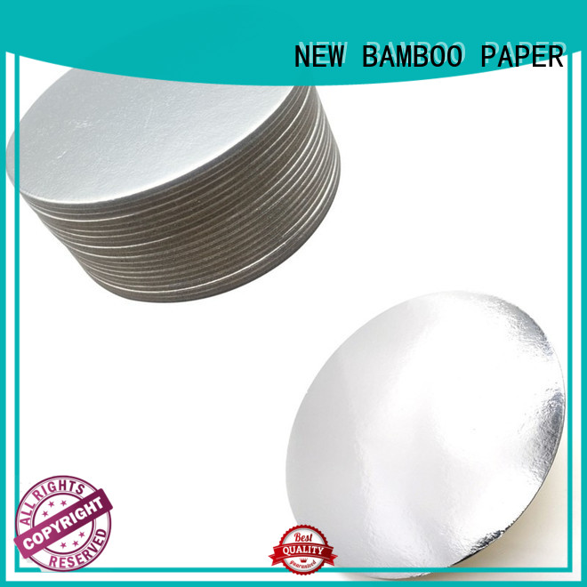 NEW BAMBOO PAPER sheets cake board rounds from manufacturer for cake board