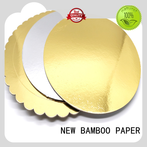 NEW BAMBOO PAPER foil cake boards gold at discount for gift boxes