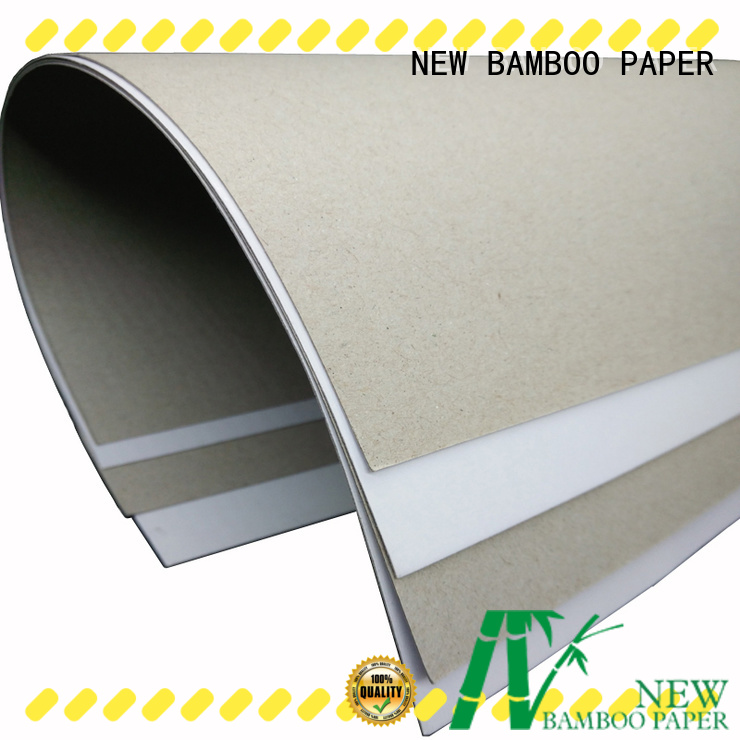 NEW BAMBOO PAPER grey duplex board bulk production for shoe boxes