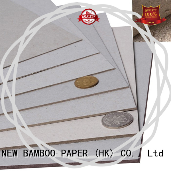 NEW BAMBOO PAPER boxes grey paper board for wholesale for stationery